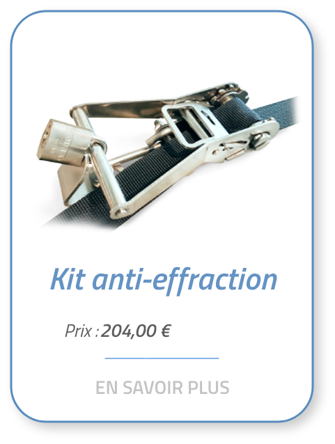 Cet accessoire sécurise votre piscine contre toute tentative d’effraction pendant votre absence, en rendant impossible l’ouverture des cliquets de tension.
Le kit est composé de 4 supports en acier inoxydable et de 4 cadenas prévus pour une utilisation en extérieur.